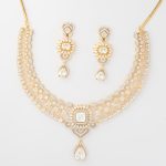 Oval Cluster Necklace Set